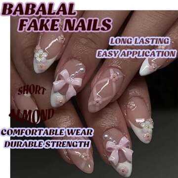 BABALAL Stylish Press-on Nails for Effortless Beauty