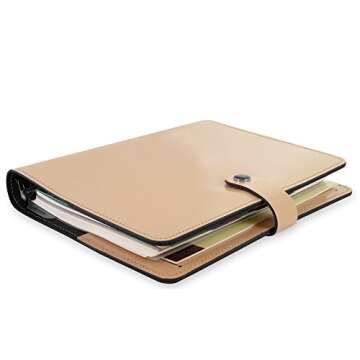 Filofax The Original A5 Patent Nude Organiser for Stylish Organization