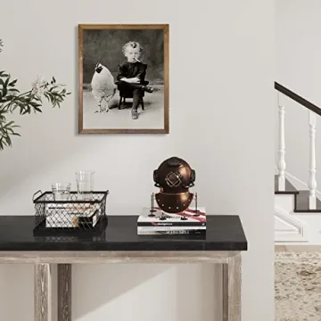 Vintage Weird Boy with Chicken Poster for Unique Decor