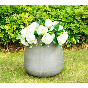 Stylish Kante Round Concrete Planter for All Spaces