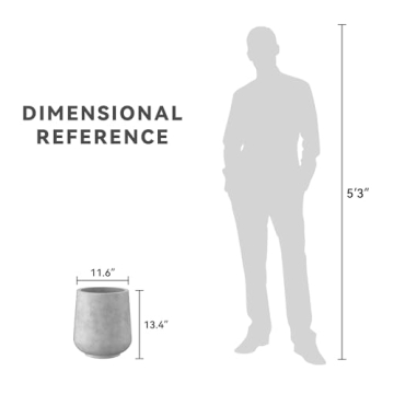 Stylish Kante Round Concrete Planter for All Spaces