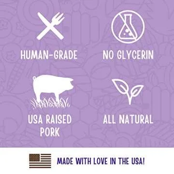 Full Moon Pork Jerky All Natural Dog Treats 10 oz