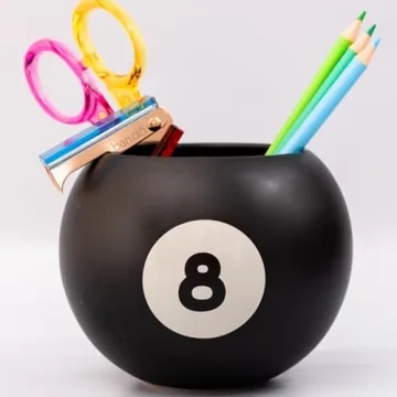 Ban.do 8 Ball Flower Vase - Unique Retro Decor