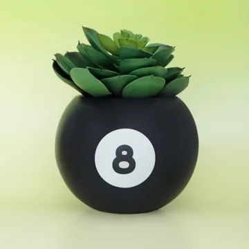 Ban.do 8 Ball Flower Vase - Unique Retro Decor