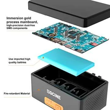 [Updated Storage] ZGCINE Wireless Charging Case Compatible for Rode Microphones Wireless GO 2 / Rode Microphones Wireless GO/RØDE Wireless GO (Gen 3) /RØDE Wireless Pro and Wireless Me