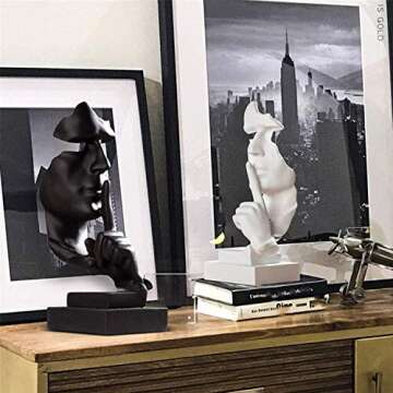 aboxoo Thinker Statue - Silence is Gold Abstract Art Decor