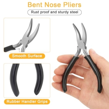 Anezus Jump Rings Jewelry Making Kit with Pliers (1200Pcs)