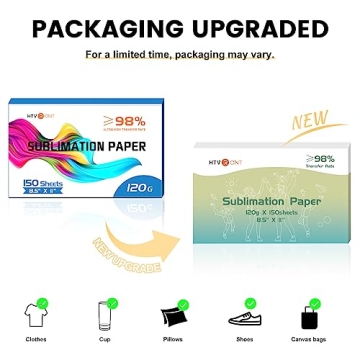 HTVRONT Sublimation Paper 150 Sheets - Vibrant Quality