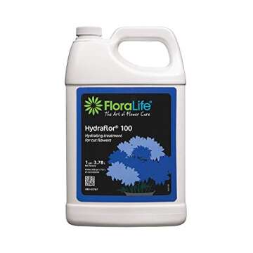 Event Decor Direct Oasis Floralife Hydraflor100 Flower Preservation Hydrating Treatment - 1 Gallon J...