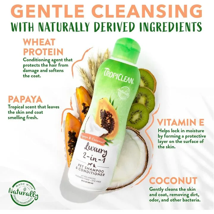 Natural 2-in-1 Dog Shampoo & Conditioner | TropiClean