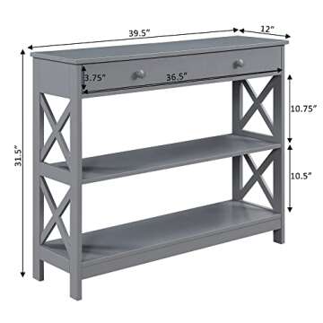 Convenience Concepts Oxford Console Table with Drawer