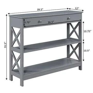 Convenience Concepts Oxford Console Table with Drawer