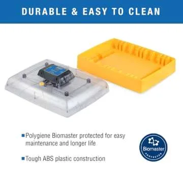 Brinsea Ovation 56 EX Egg Incubator With Automatic Humidity Control and Egg Turning for Hatching 56 Chicken, Duck, Other Bird Eggs, Precision Digital Controls, Temperature Alarms