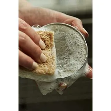 Zerowaste Dish Soap Gift Set -Palmfree Solid Dish Soap(110g 3.88oz) + Eco Friendly Kitchen Brush + B...