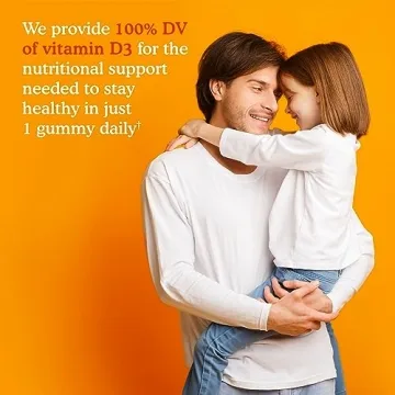 Kids Organic Vitamin D3 Gummies for Strong Bones & Immunity