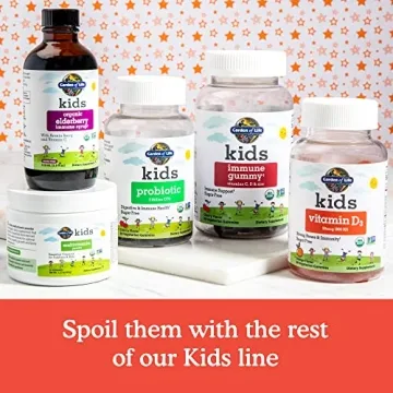 Kids Organic Vitamin D3 Gummies for Strong Bones & Immunity