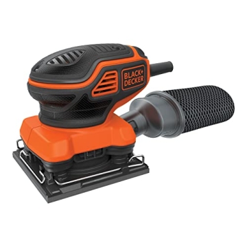 BLACK+DECKER 2.0 Amp Electric 1/4 Sheet Orbit Sander - Perfect for DIY Projects