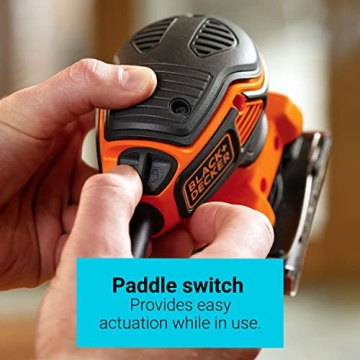 BLACK+DECKER 1/4 Sheet Electric Sander - High Performance