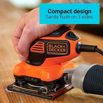BLACK+DECKER 1/4 Sheet Electric Sander - High Performance
