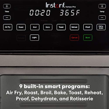 Instant Pot Vortex Plus Air Fryer, 10QT Rotisserie Oven