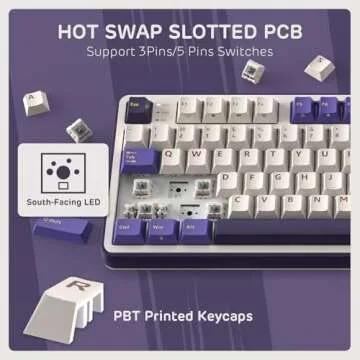 RK ROYAL KLUDGE S98 Mechanical Keyboard - Wireless & Hot Swappable
