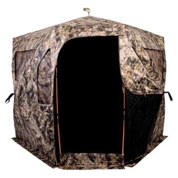 Ameristep Pro Series Thermal Hub Blind | 4 Person Insulated Hunting Blind for Cold Weather