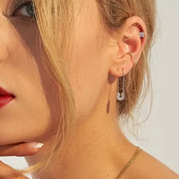 SANNYRA Lightweight Safety Pin Earrings for Women