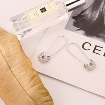 SANNYRA Lightweight Safety Pin Earrings for Women