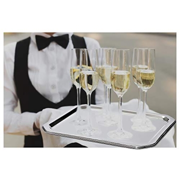 Bezrat Stainless Steel Serving Tray - Elegant and Durable