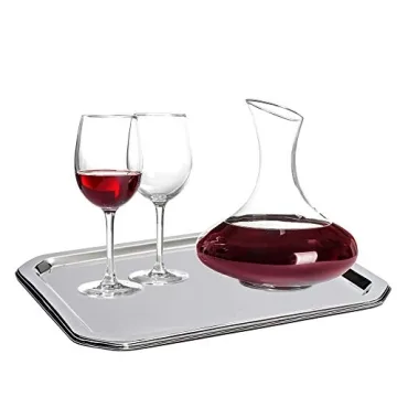 Bezrat Stainless Steel Serving Tray - Elegant and Durable