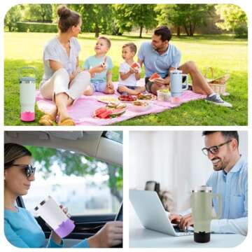 DEWJDFSC Bow Protective Silicone Boot,Compatible with Stanley Cup 20/30/40Oz,for Hydroflask Boot 12-24Oz,More Bottles with 2.95in Bottom,for Stanley Boot for Stanley Cup Accessories (Pink)