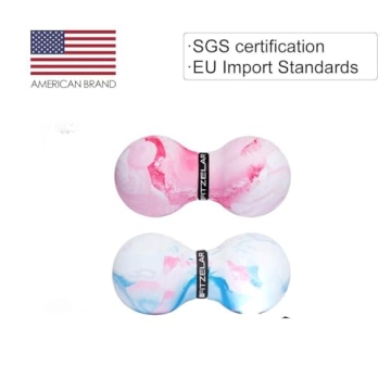 FITZELAR Double Lacrosse Peanut Massage Ball for Pain Relief