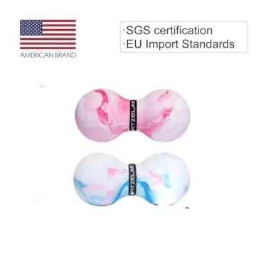 FITZELAR Double Lacrosse Peanut Massage Ball for Pain Relief