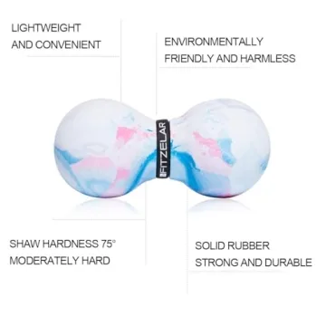 FITZELAR Double Lacrosse Peanut Massage Ball for Pain Relief