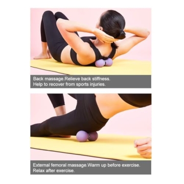 FITZELAR Double Lacrosse Peanut Massage Ball for Pain Relief