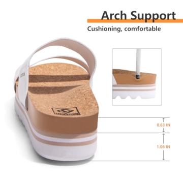 Comfortable Women's Arch Support Platform Sandals for Summer