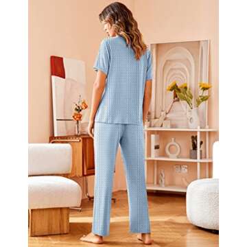 Avidlove Women's Soft Notch Collar Pajama Set