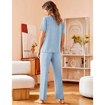 Avidlove Women's Soft Notch Collar Pajama Set