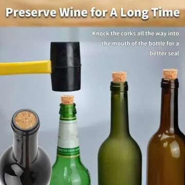 20 Pack Soft Wood Corks, Tapered Cork Plugs Wine Bottle Stopper, Leakproof Wine Bottle Corks, Natural Wine Corks, Wooden Replacement Corks for Wine Beer Liquor Bottles, DIY Crafts 0.94×0.67×1.38 In