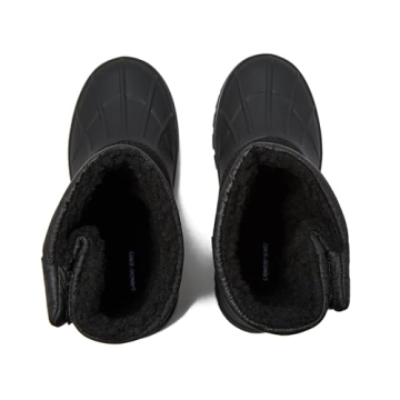 Lands' End Waterproof Kids Snow Boots - Insulated Warm Fleece Lined Winter Boots for Toddlers, Girls & Boys - Black, 5 Toddler