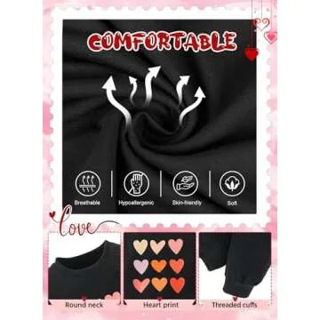 Valentine's Heart Print Toddler Girls Sweatsuit by BOMDEALS