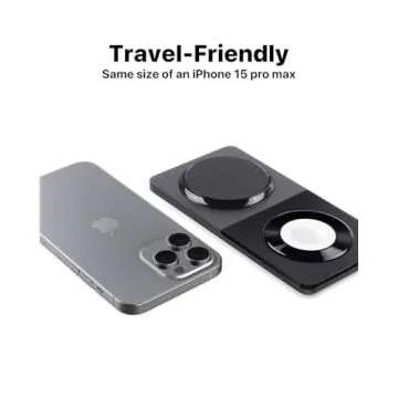 3 in 1 Wireless Charging Station for Apple Device: Fast Charging Station for iPhone and Watch with MagSafe, Foldable Charger Stand for iPhone 12-16 & iPhone 16 & iWatch & AirPods