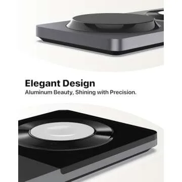 3 in 1 Wireless Charging Station for Apple Device: Fast Charging Station for iPhone and Watch with MagSafe, Foldable Charger Stand for iPhone 12-16 & iPhone 16 & iWatch & AirPods