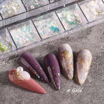 Holographic Nail Art Glitter Flakes for Iridescent Nails