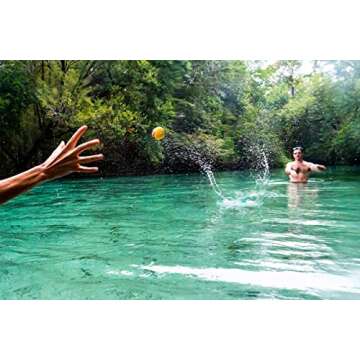 Waboba Original Water Bouncing Ball - Water-Proof Beach Toys, Pool Games for Kids (Purple Geometric)