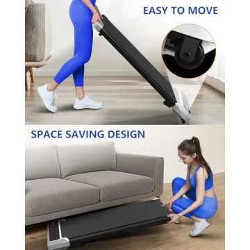 Walking Pad with Incline,2 in 1 Walking Pad Treadmill for Walking and Running, Under Desk Treadmill 5% Incline for Home/Office with LED Display