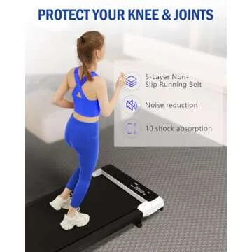 Walking Pad with Incline,2 in 1 Walking Pad Treadmill for Walking and Running, Under Desk Treadmill 5% Incline for Home/Office with LED Display