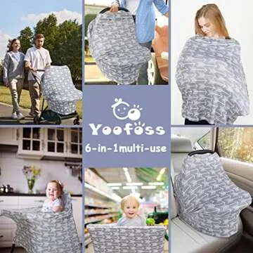 Yoofoss Nursing Cover - Multi-Use Baby Car Seat Covers