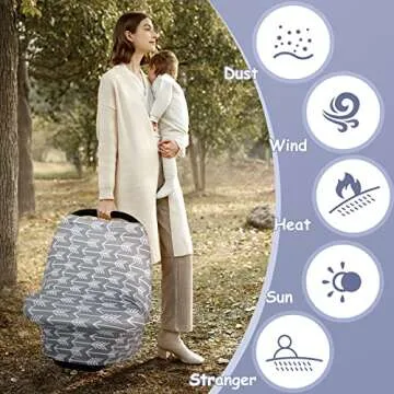 Yoofoss Nursing Cover - Multi-Use Baby Car Seat Covers