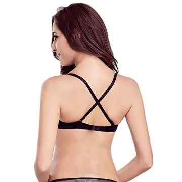 Nature Women's Essentials Deep U Multi-Way Push Up Bra